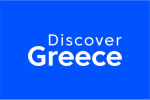 discover greece logo as seen in